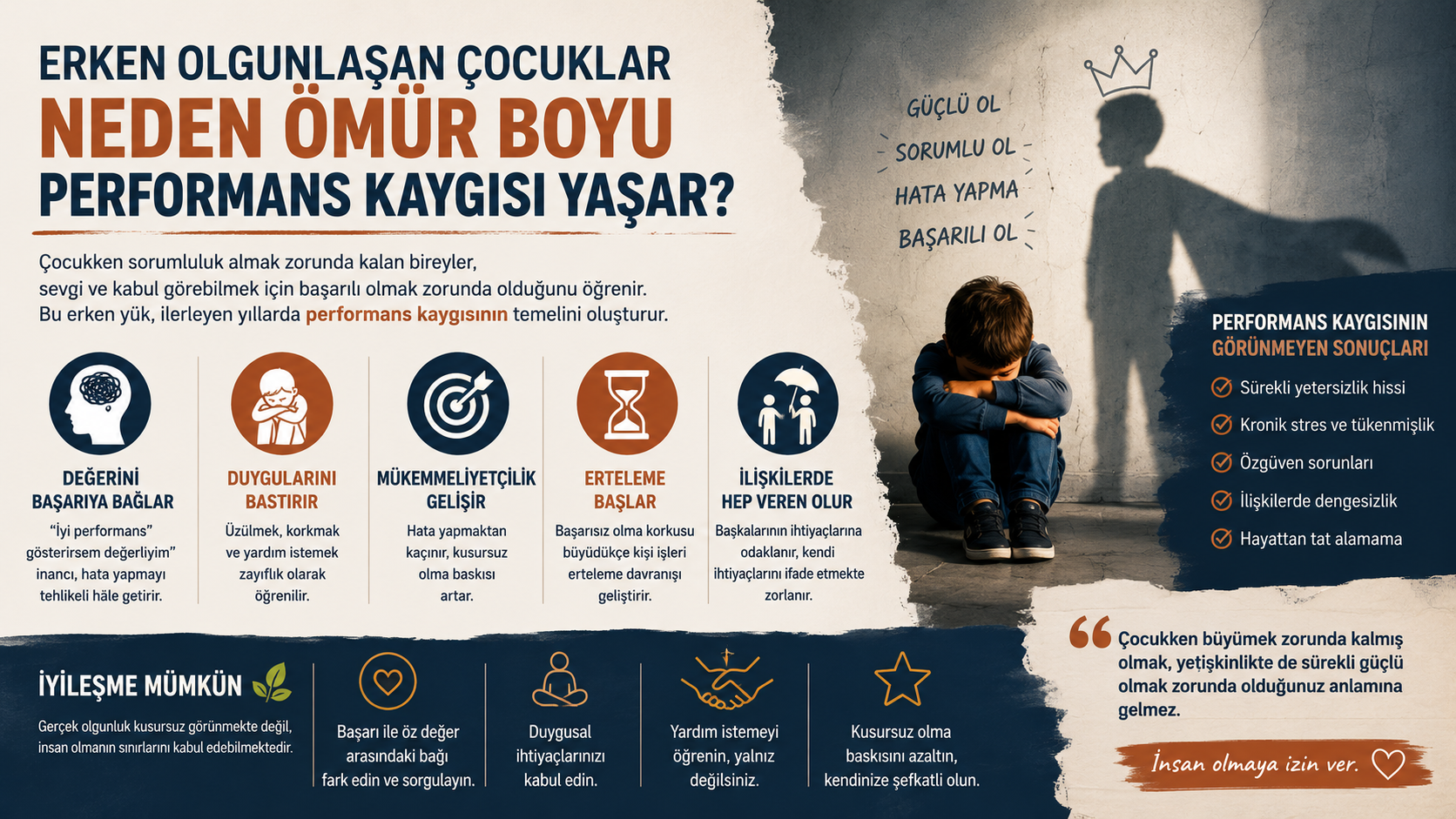 Erken Olgunlaşan Çocuklar Neden Ömür Boyu Performans Kaygısı Yaşar