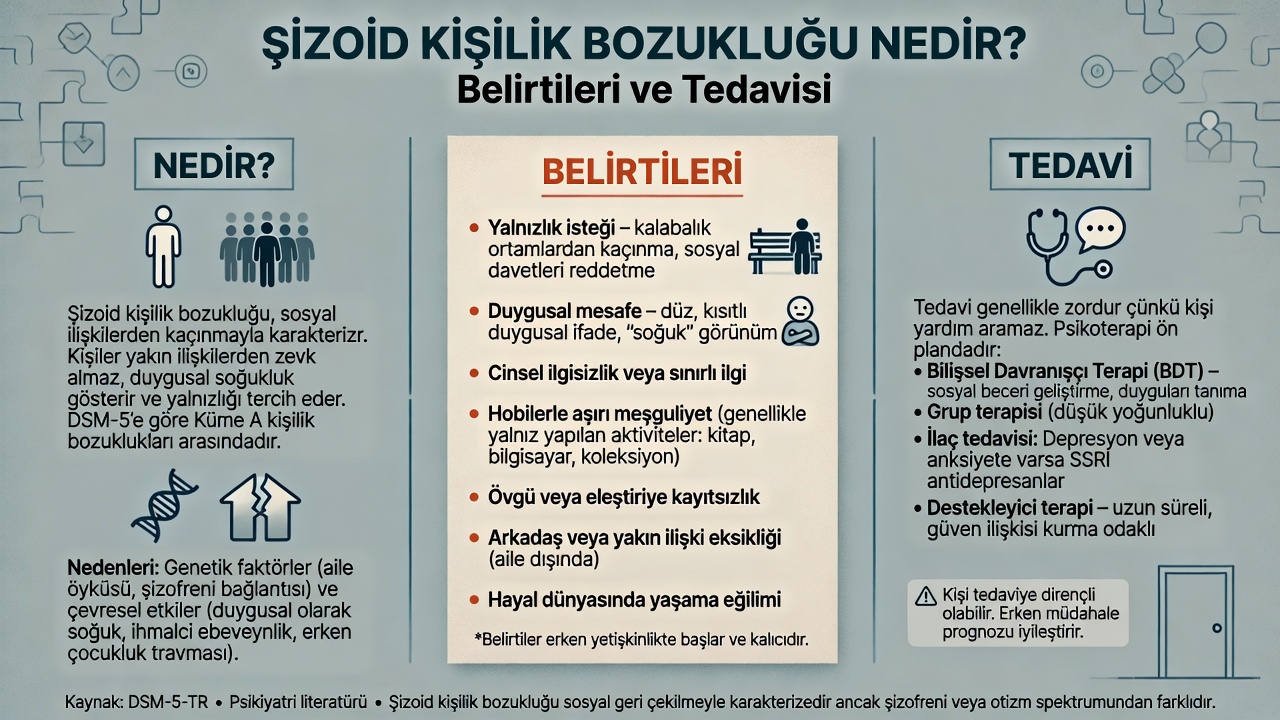 Şizoid Kişilik Bozukluğu Belirtileri